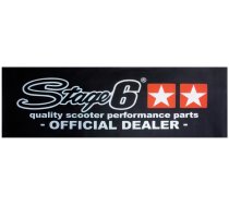 Banner Stage6 75x200cm black w/ orange stars