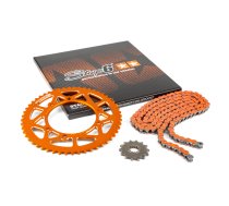 Chain Kit 13×53 – 420 Stage6 aluminium CNC orange Rieju MRT