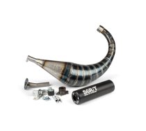 Exhaust Stage6 R/T 70 - 80cc black Derbi