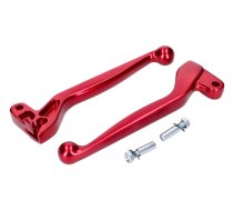 Clutch and Brake Lever aluminum Simson S51 red