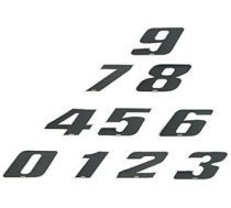 Racing Number Stickers black small