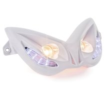 Priekšējais lukturis EVO 2 ar zilām LED MBK Nitro / Yamaha Aerox balts