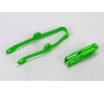 Chain Slider / Swingarm Slider Set Kawasaki KXF 250 / 450 2009-2016 green