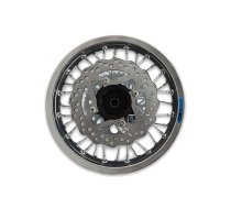 Rear Wheel aluminium 1.85×12″ – CNC hub black / silver rim w/ disc / couronne YCF Factory Pit Bike