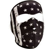 Pilna sejas maska no neoprēna Zanheadgear Black White Flag