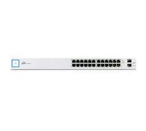 Switch | UBIQUITI | Rack 1U | 24x10Base-T / 100Base-TX / 1000Base-T | 2xSFP | 2 | 24 | US-24