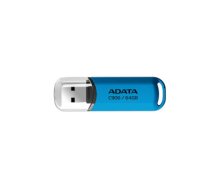 ADATA C906 64GB USB Flash Drive, Blue ADATA