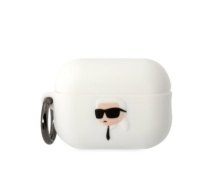 Karl Lagerfeld case for Airpods Pro 2 KLAP2RUNIKH white 3D Silicone NFT Karl