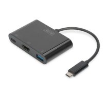 Digitus USB Type-C HDMI Multiport Adapter DA-70855 0.15 m, Black, USB Type-C