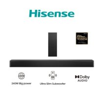 Hisense HS2100 soundbar speaker Black 2.1 channels 240 W