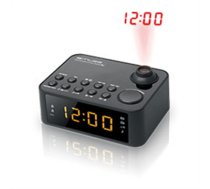 Muse Clock radio M-178P Black, 0.9 inch amber LED, with dimmer