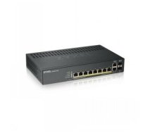 ZYXEL GS1920-8HPV2, 10-PORT GBE L2 POE+ SMART SWITCH, 130 WATT, FANLESS