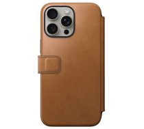 Nomad Modern Leather Folio case for iPhone 15 Pro Max 6,7" english tan