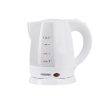 Mesko Kettle MS 1276 Standard, Plastic, White, 1600 W, 360° rotational base, 1 L