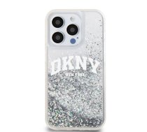 DKNY Liquid Glitter Arch Logo Case for iPhone 14 Pro Max Transparent