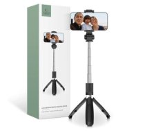 Tech-Protect L01S Bluetooth selfie stick with tripod up to 70cm - black