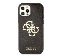 GUHCP12LPCUGL4GBK Guess TPU Big 4G Full Glitter Case for iPhone 12 Pro Max Black