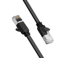 Ugreen flat Ethernet patchcord cable RJ45 Cat 6 UTP 1000 Mbps 1 m black (NW101 50184)