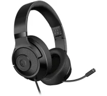 LORGAR Noah 101, Gaming headset with microphone, 3.5mm jack connection, cable length 2m, foldable design, PU leather ear pads, size: 185*195*80mm, 0.245kg, black