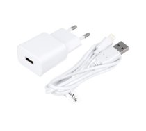 Maxlife MXTC-01 charger 1x USB 2.1A white + Lightning cable