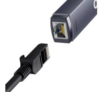 Baseus Lite Series USB Type C adapter - RJ45 LAN socket 1000Mbps black (WKQX000313)