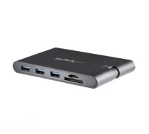 StarTech.com USB C Multiport Adapter - USB Type-C Mini Dock with HDMI 4K or VGA 1080p Video - 100W Power Delivery Passthrough, 3-port USB 3.0 Hub, GbE, SD & MicroSD - Laptop Travel     Dock