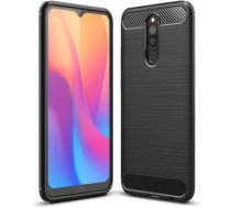 Fusion Trust Back Case Silikona Aizsargapvalks Priekš Xiaomi Redmi K30 / Xiaomi Poco X2 Melns