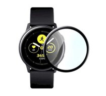 Fusion Nano 9H aizsargstikls pilnam ekrānam Galaxy Watch Active 2 40 mm melns