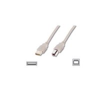 Logilink USB 2.0 connection cable USB A male, USB B male, 5 m, Grey