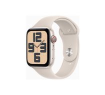 Apple Watch SE GPS + Cellular 44mm Starlight Aluminium Case with Starlight Sport Band - M/L Apple