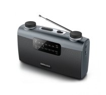 Muse Portable radio M-058R Black, AUX in