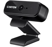 CANYON C2N 1080P full HD 2.0Mega fixed focus webcam with USB2.0 connector, 360 degree rotary view scope, built in MIC, Resolution 1920*1080, viewing angle 88°, cable length 1.5m, 90*60*55mm, 0.095kg, Black
