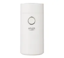 Adler Coffee Mill AD 4446ws 150 W, Coffee beans capacity 75 g, White