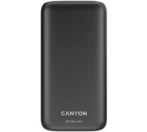 CANYON PB - 301, Power bank 30000mAh Li-poly battery, Input Micro: DC5V/2A, 9V/2A Input Type c PD :DC5V/3A, 9V/2A Output Type C PD:5V/3A,9V/2.2A,12V/1.5AOutput USB A1+USBA 2: 5V3A,5V/4.5A,4.5V/5A,9V2A,12V1.5A,22.5W quick charging cable 0.3m