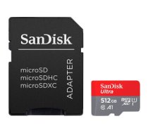 SANDISK Ultra microSDXC 512GB + SD Adapter 150MB/s A1 Class 10 UHS-I