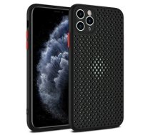 Fusion Breathe Case Silikona Aizsargapvalks Priekš Huawei P30 Lite Melns