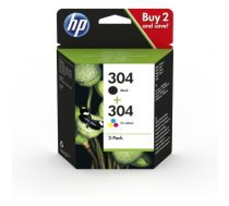 HP Pachet cu 2 cartuşe de cerneală originale 304 Negru/Tricolor Original Black, Cyan, Magenta, Yellow 2 pc(s)