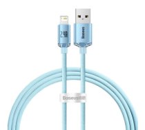 Baseus cable Crystal Shine USB - Lightning 1,2 m 2,4A sky blue