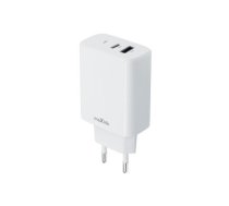 Maxlife MXTC-10-20AC PD QC charger 1x USB-C 1x USB 20W white