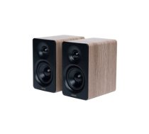 Edifier M60 Compact Desktop 2.0 Speakers, Classic Oak