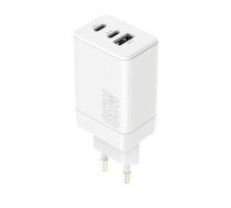 Maxlife MXTC-08-65ACC PD QC charger 2x USB-C 1x USB 65W white