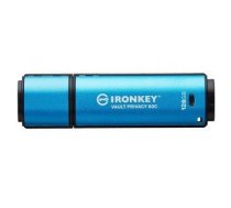KINGSTON 128GB USB-C IRONKEY VAULT PRIVACY 50C AES-256 ENCRYPTED, FIPS 197