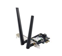 Type Adapter|Data transmission speed 6500 Mbps|Wi-Fi 6e|Wi-Fi 7|IEEE 802.11n|IEEE 802.11ac|IEEE 802.11ax|WPA3|Wireless Frequency Range 2.4GHz / 5GHz / 6GHz|Included Accessories 1 x ASUS PCE-BE6500 WLAN Card (Standard Bracket)1 x Low Profile Bracket1 x Motherboard USB cableWarranty Card2 x AntennaQuick Start Guide