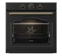 Gorenje Oven | BOS67372CLB | 77 L | Electric | AquaClean | Mechanical control | Steam function | Height 59.5 cm | Width 59.5 cm | Black
