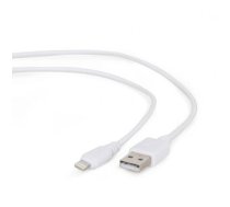 Cablexpert 8-pin sync and charging cable, white, 1 m