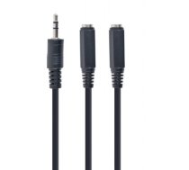 Cablexpert 3.5 mm audio splitter cable, 10 cm Black Cablexpert