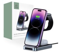 Tech-Protect QI15W-A26 inductive charger 15W 3in1 for smartphone | headphones | Apple Watch - black