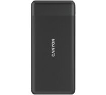 CANYON PB-109, Power bank 10000mAh Li-poly battery, Input Lightning &Type C : 5V/2A, 9V/2A PD 18W(Max), Output Type C 5V/3A,9V/2.2A,12V/1.5A 20W, Output USB A:5V3A,9V2A,12V1.5A,18W     quick charging cable 0.3m, 144*68*16mm, 0.24kg, Black