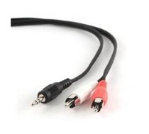 Cablexpert 2.5m, 3.5mm/2xRCA, M/M 2.5 ", Black, Red, White