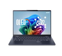 OLED display|Swift|14 AI|SF14-51-78TU|CPU Core Ultra|u7-256V|2200 MHz|Screen 14"|Resolution 2880x1800|Screen type OLED|RAM 16GB|LPDDR5x|SSD 1TB|Graphics Integrated|VGA card Intel Arc|Integrated|Keyboard ENG|1xHDMI|2xUSB 3.1|2xUSB-C|1xHeadphones jack|Wireless LAN 802.11be|Bluetooth|Microphone Built-in|Speakers|WebCam|Windows 11 Home|Blue|Width 312 mm|Height 16 mm|Depth 221 mm|Weight 1.28 kg